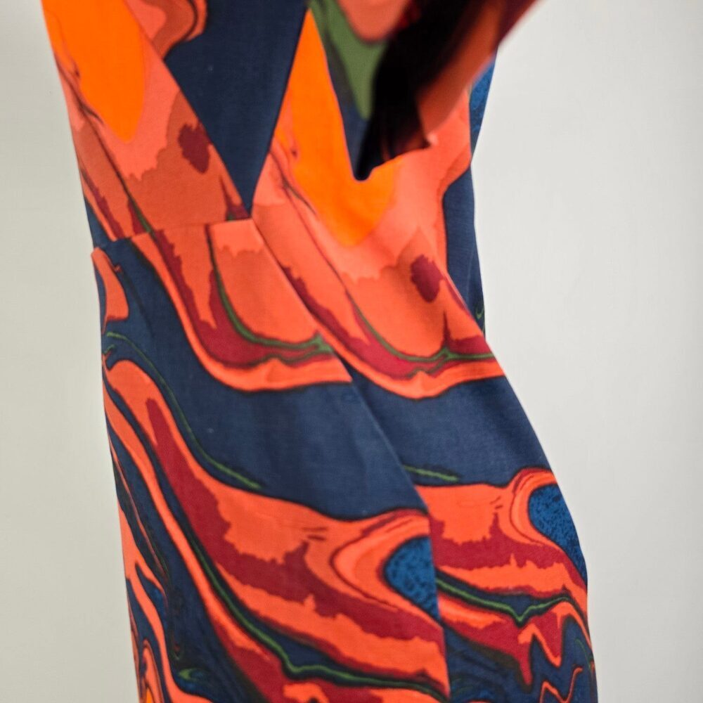 Kat Spade Saturday Cotton Fall Colors Mini Dress Size 4 - Picture 7 of 11